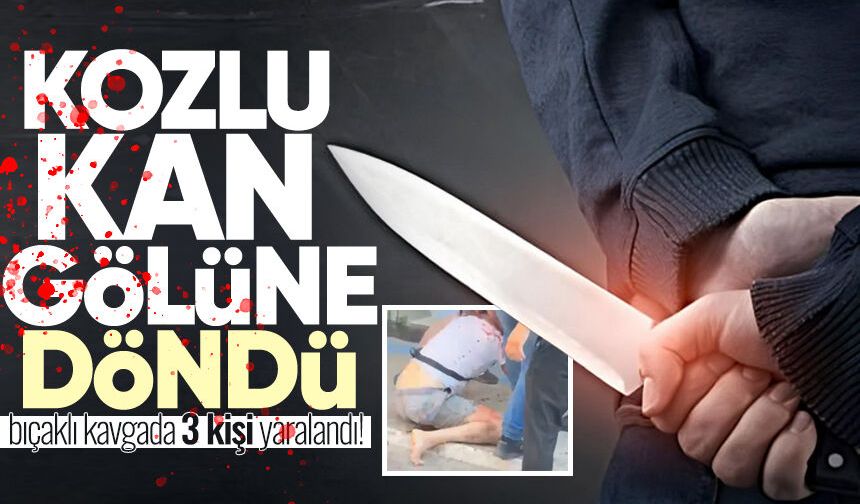 Kozlu'da bıçaklı kavga: 3 kişi yaralandı!