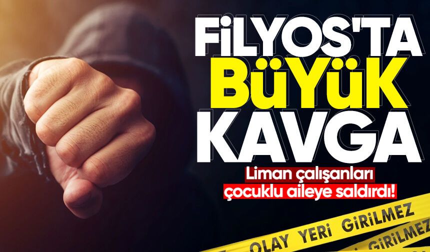 Filyos'ta büyük kavga: Liman çalışanları çocuklu aileye saldırdı!
