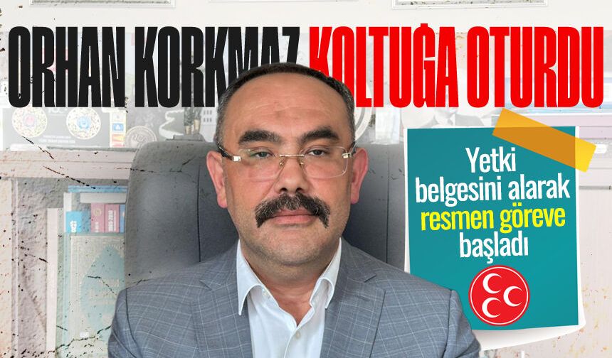 Orhan Korkmaz, MHP Zonguldak İl Başkanlığı koltuğuna oturdu