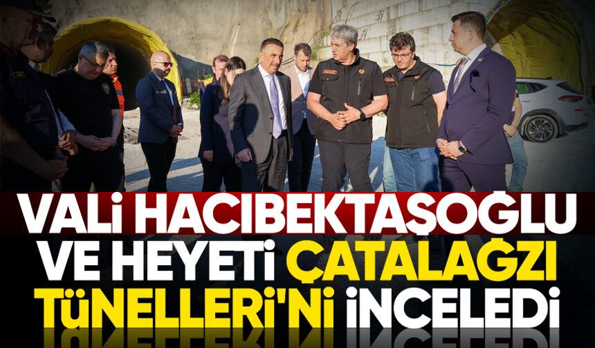 Vali Osman Hacıbektaşoğlu ve heyeti Çatalağzı Tünelleri'ni inceledi