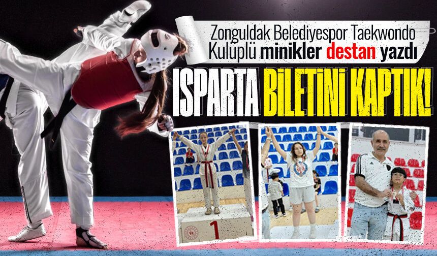 Zonguldak Belediyesporlu minikler destan yazdı... Isparta biletini kaptık!