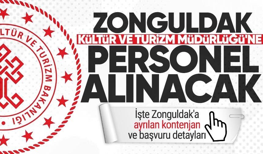 Zonguldak Kültür ve Turizm Müdürlüğü'ne personel alınacak
