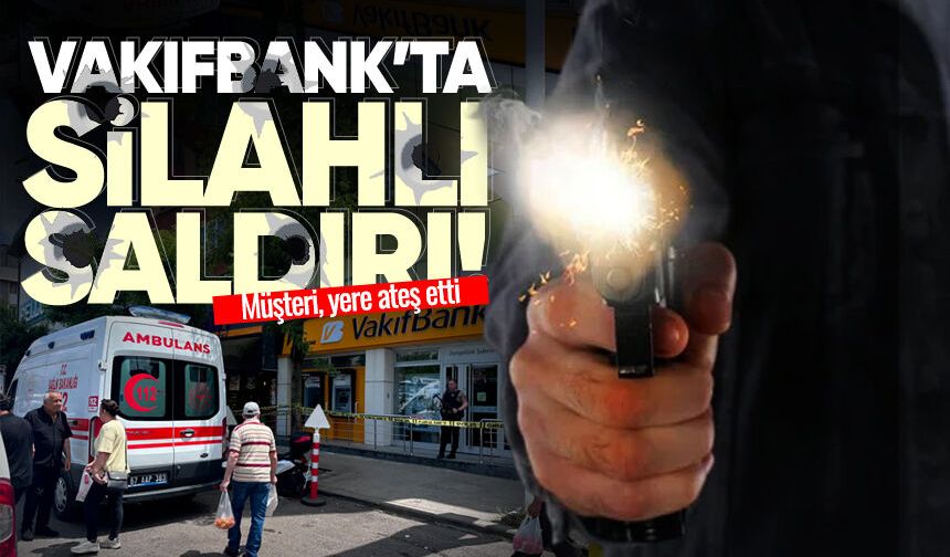 Zonguldak Vakıfbank'ta silahlı saldırı! Müşteri yere ateş etti...