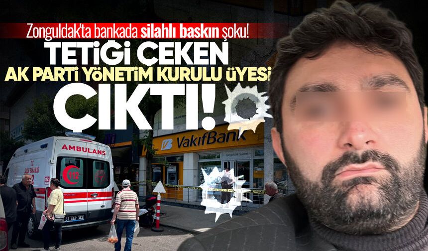 Zonguldak'ta bankada silahlı baskın şoku! Ateş açan şahsın kimliği herkesi şaşırttı...
