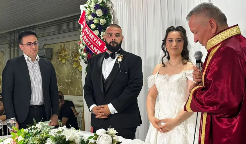 Başsavcı Gökhan Kapağan, Adliye personelinin nikâh şahidi oldu
