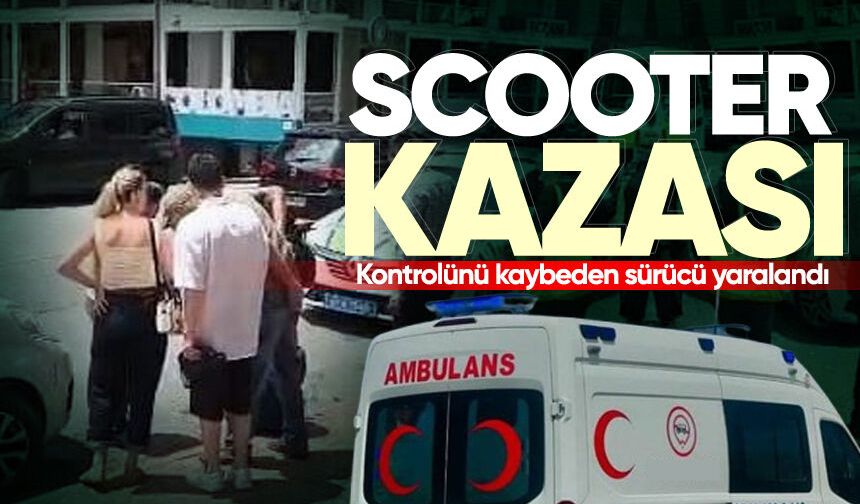 Ereğli'de scooter kazası: Kontrolünü kaybeden sürücü yaralandı