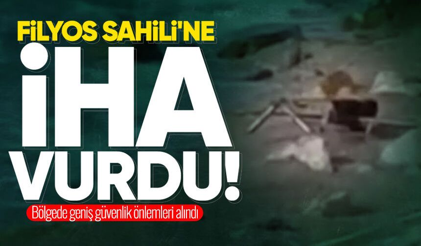 Filyos Sahili'ne İHA vurdu: Bölgede geniş güvenlik önlemleri alındı!