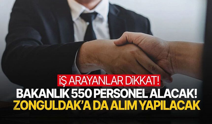 Gençlik ve Spor Bakanlığı 550 personel alacak! Zonguldak'a da kontenjan ayrıldı
