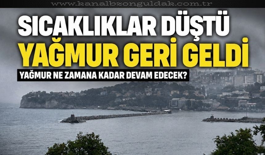Zonguldak'ta yağmur hafta başı etkisini kaybedecek