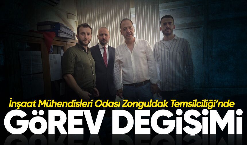 İnşaat Mühendisleri Odası Zonguldak Temsilciliği’nde görev değişimi