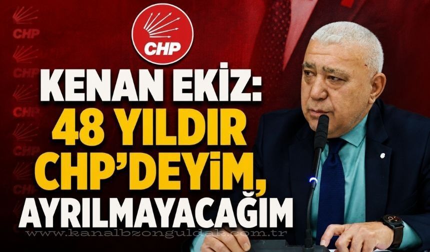 CHP'li meclis üyesi Ekiz:''CHP'den ayrılıp çok parti kuruldu ama hepsi silindi gitti''