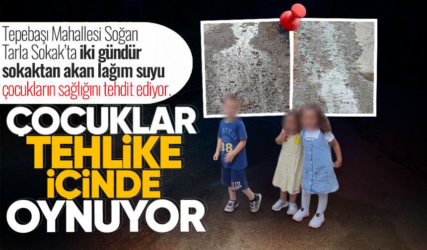 Lağım akıyor, çocuklar tehlike yaşıyor! Belediye ise oyalıyor...