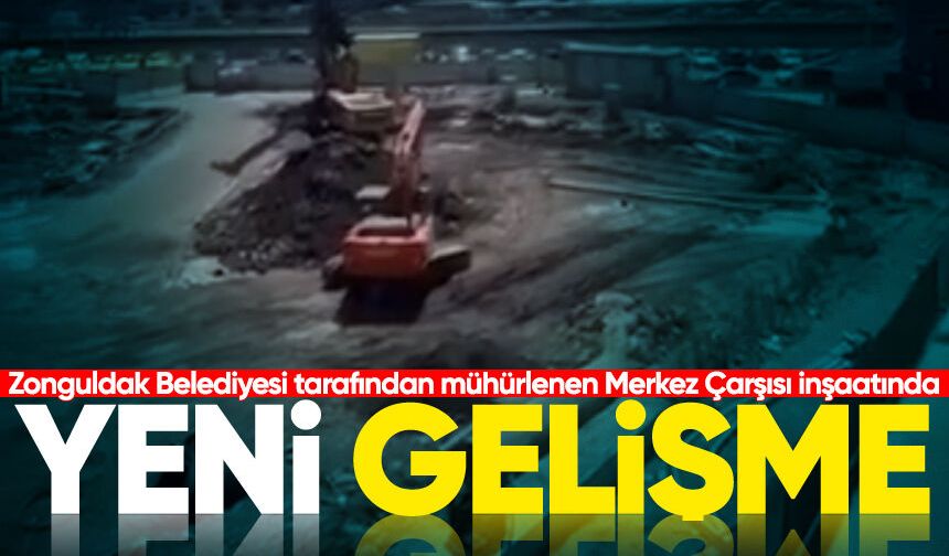 Merkez Çarşısı'nda mahkeme süreci devam ederken çalışmalar sürüyor