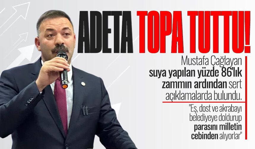 Mustafa Çağlayan'dan CHP'ye salvo: "Eş, dost ve akrabayı belediyeye doldurup parasını milletin cebinden alıyorlar"