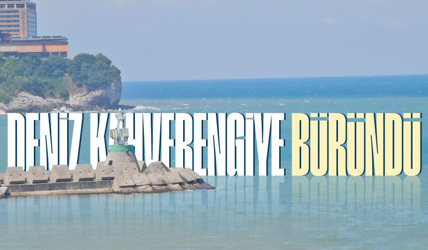 Sağanak sonrası deniz kahverengiye büründü