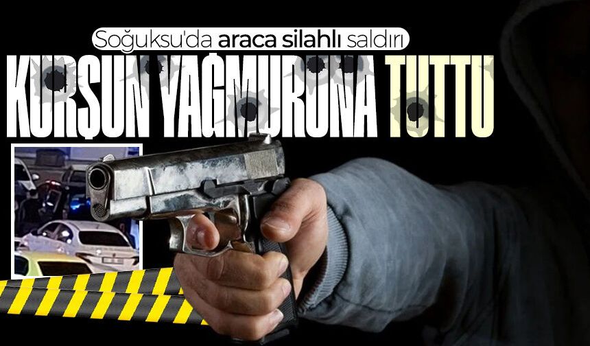 Soğuksu'da korkunç gece: Aracı kurşun yağmuruna tuttu!