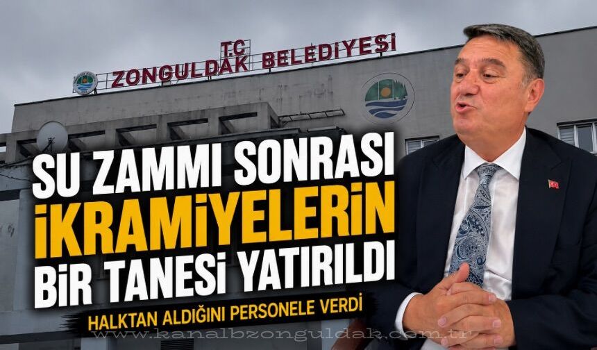 Tahsin Erdem su zammı sonrası personelin bir ikramiyesini yatırdı