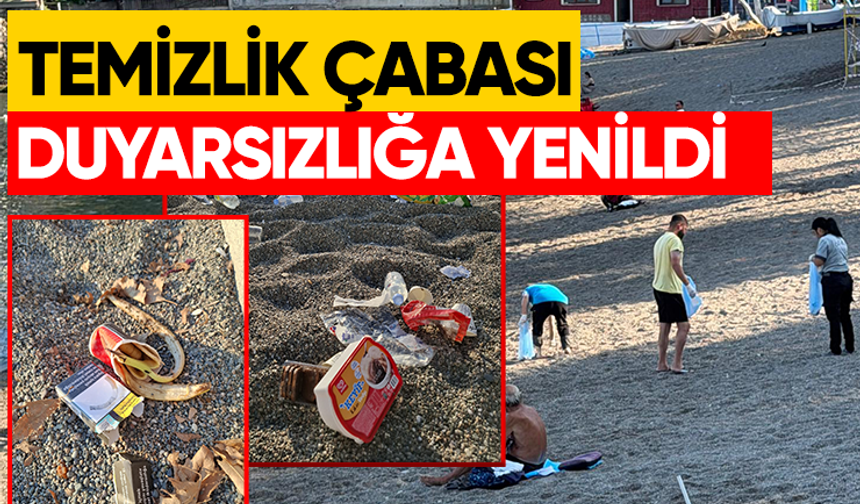 Temizlik çabası duyarsızlığa yenildi