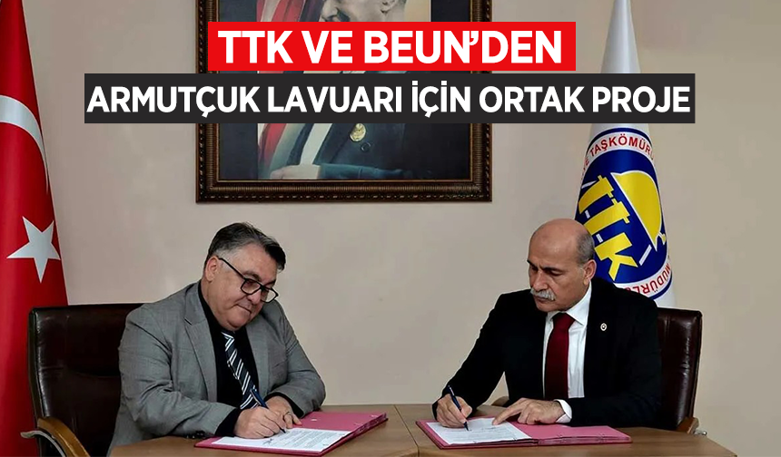 TTK ve BEUN'den Armutçuk Lavuarı için ortak proje