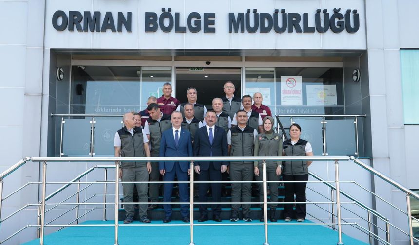 Vali Hacıbektaşoğlu’ndan Orman Bölge Müdürlüğü’ne ziyaret