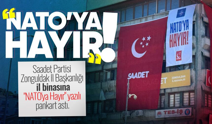 Zonguldak Saadet Partisi’nden küresel sisteme "Pankartlı" tepki