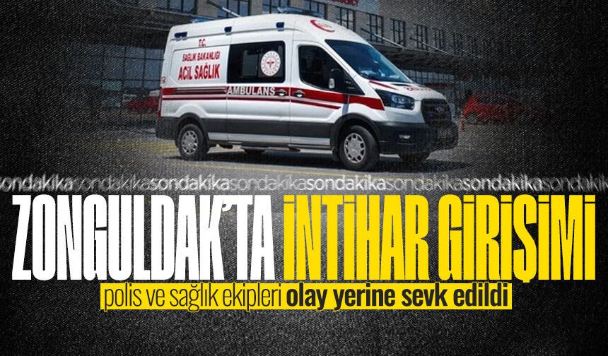 Zonguldak'ta intihar ihbarı ekipleri harekete geçirdi