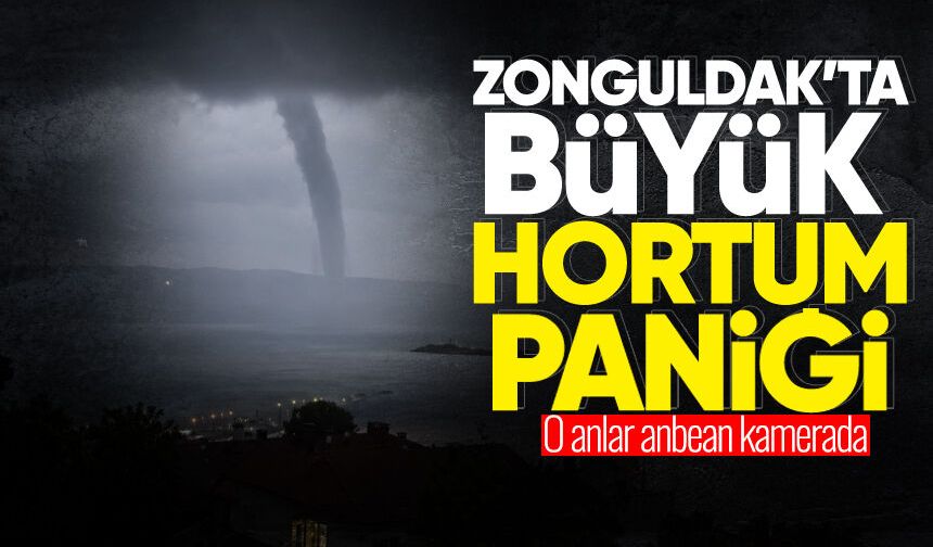 Zonguldak'ta korkutan hortum: O anlar anbean kamerada
