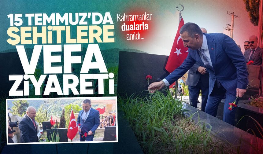 Zonguldak’ta şehitlere vefa ziyareti: Kahramanlar dualarla anıldı