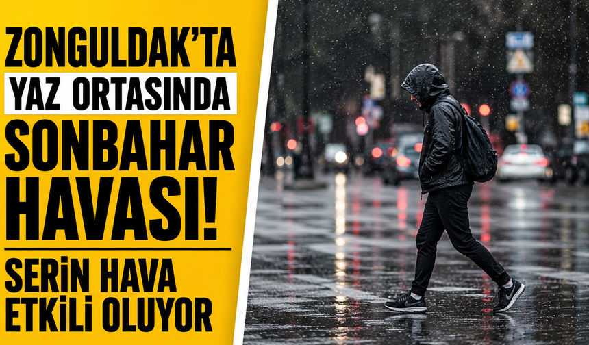 Zonguldak'ta yaz ortasında sonbahar havası! Serin hava etkili oluyor