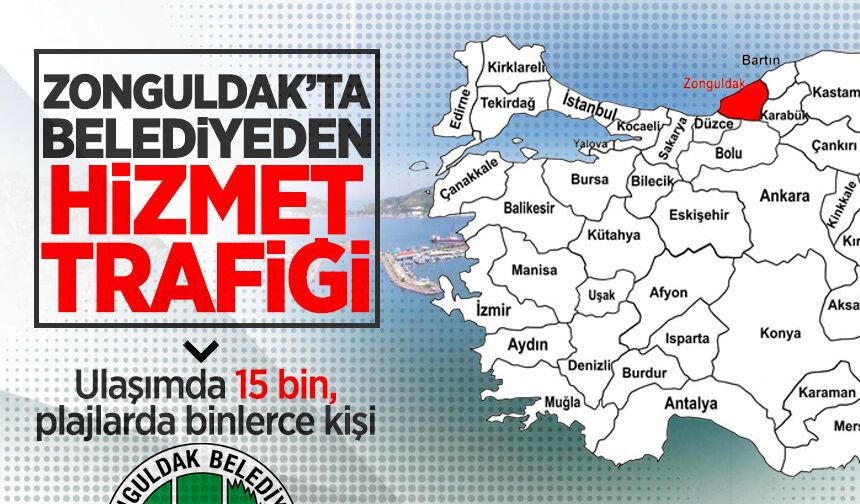 Belediyenin ulaşım ve plaj hizmetlerinde yoğun sezon: Her gün 15 bin kişiyi taşıyor