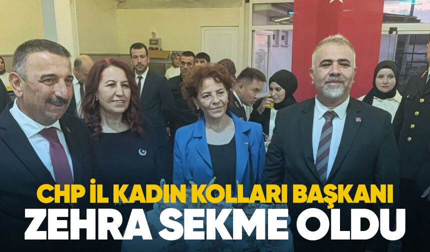 CHP İl Kadın Kolları Başkanı Zehra Sekme oldu