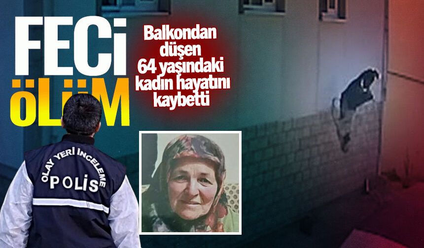 Ereğli'de feci ölüm: 64 yaşındaki kadın beton zemine düştü