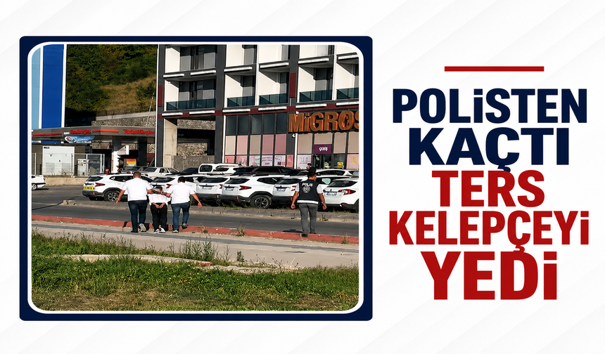Kozlu’da hareketli dakikalar: Polisten kaçan şahıs kıskıvrak yakalandı