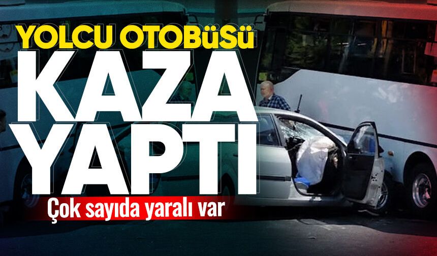 Kilimli'de halk otobüsü kaza yaptı: 7 yolcu yaralandı