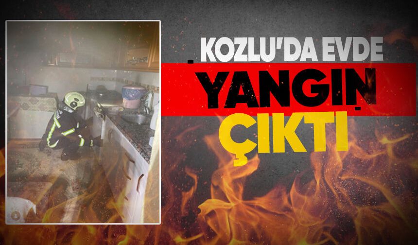 Kozlu’da evde yangın çıktı