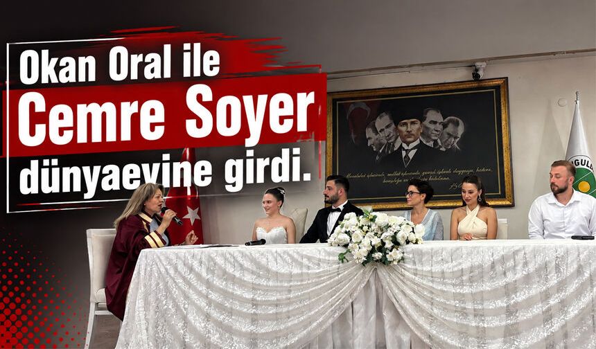 Okan Oral ile Cemre Soyer dünyaevine girdi.