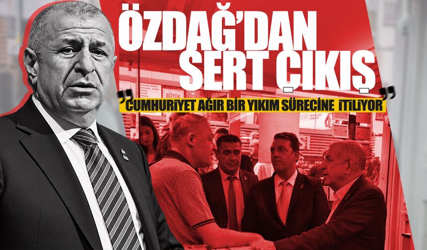 Özdağ’dan Zonguldak’ta sert çıkış: “Cumhuriyet Ağır Bir Yıkım Sürecine İtiliyor”