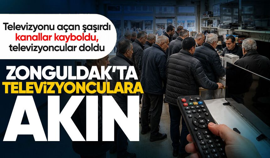 Türksat 4A’ya geçiş Zonguldak’ta televizyoncuları yoğunluğa boğdu