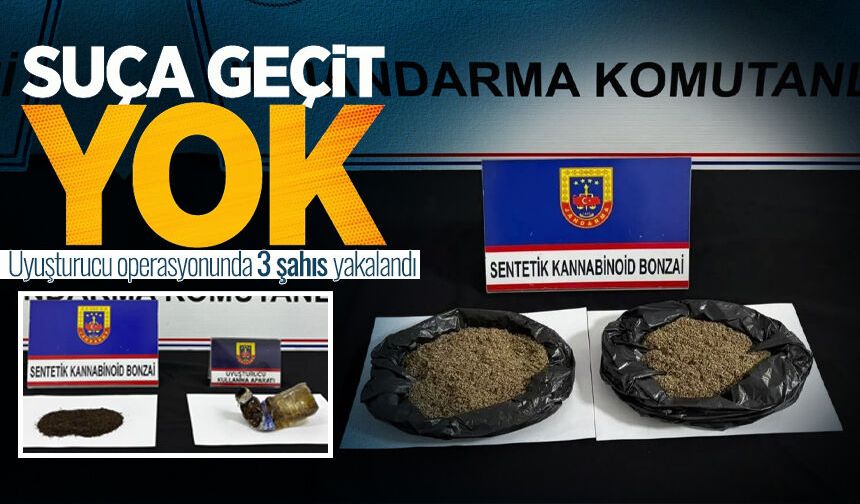 Yasaklı madde operasyonu: 3 şahıs gözaltına alındı