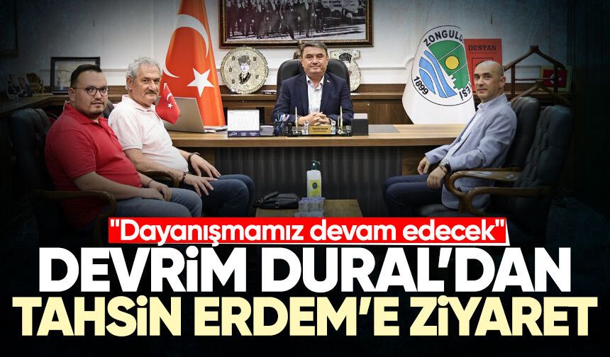 Yeni Parti İl Başkanı Devrim Dural'dan Tahsin Erdem'e ziyaret: "Dayanışmamız devam edecek"