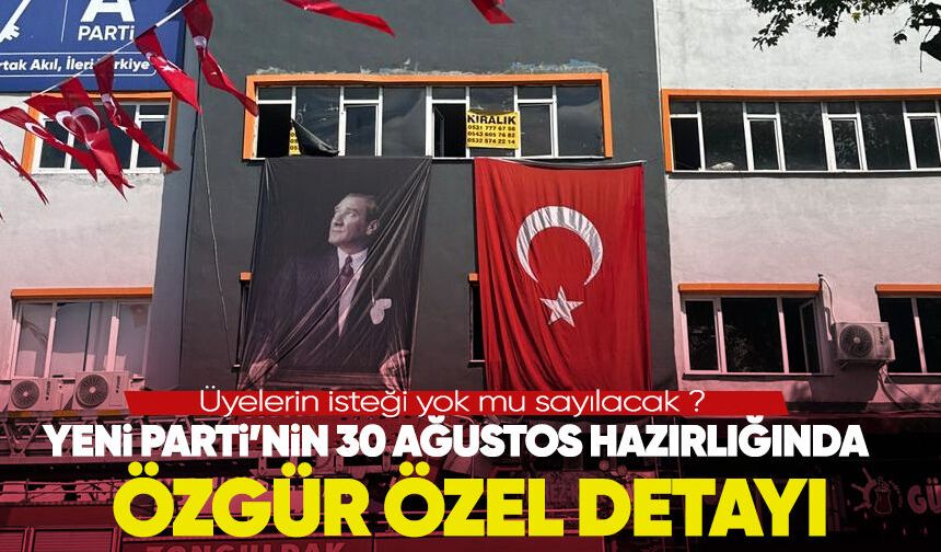 Atatürk posteri ve Türk bayrağı asıldı: Özgür Özeli'in posteri neden yok ?