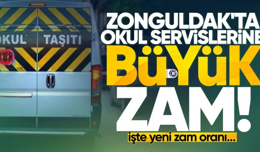 Zonguldak'ta okul servis ücretlerine zam geldi