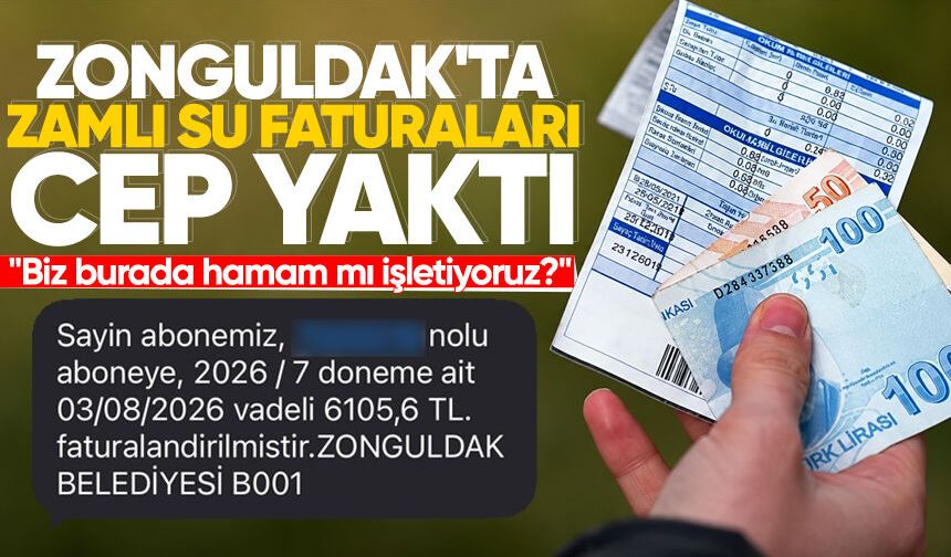 Zonguldak'ta zamlı su faturaları cep yaktı: "Biz burada hamam mı işletiyoruz?"