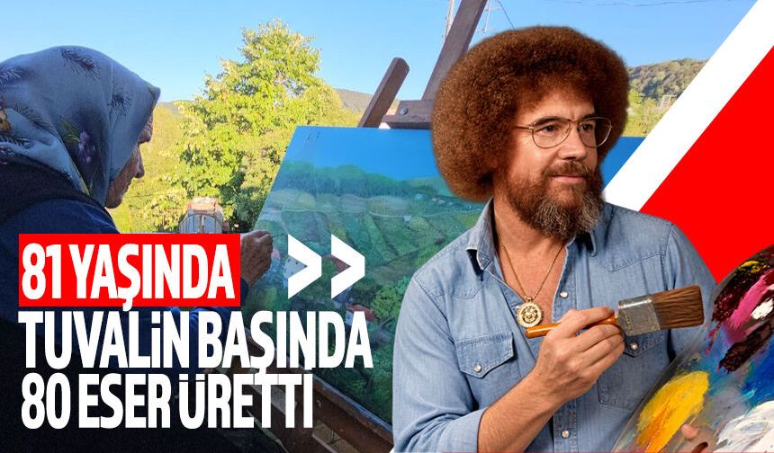 81 yaşında tuvalin başında: Şahinde Ermiş 80 eser üretti