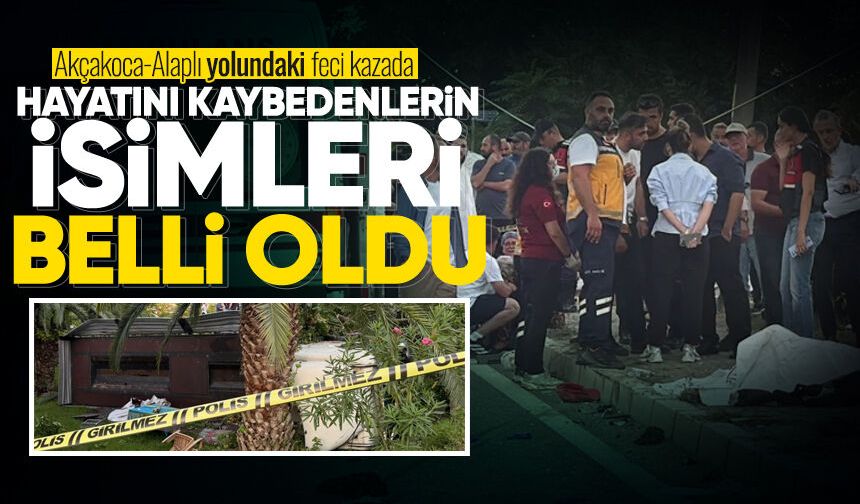 Alaplı yolundaki kazada hayatını kaybedenlerin isimleri belli oldu