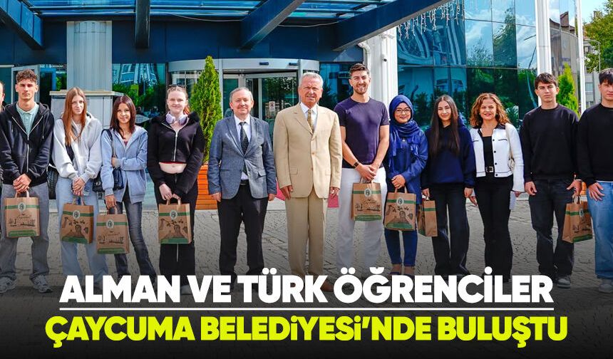 Alman ve Türk öğrenciler Çaycuma Belediyesi’nde buluştu