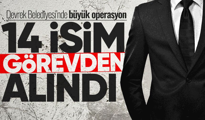 Devrek Belediyesi’nde görev değişikliği: 14 isim görevden alındı