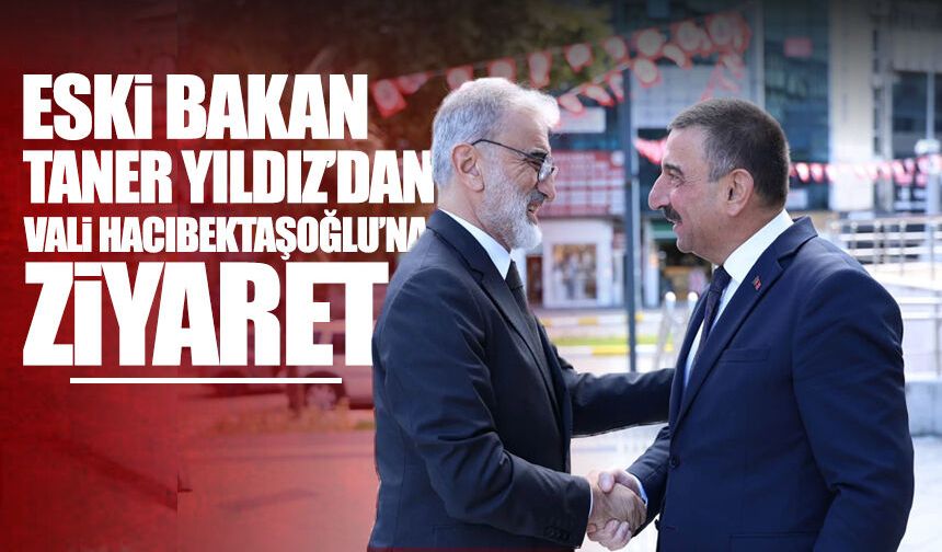 Eski Bakan Taner Yıldız’dan Vali Hacıbektaşoğlu’na ziyaret