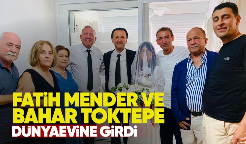 Zonguldak’tan Altınoluk’a uzanan mutluluk: Fatih Mender ve Bahar Toktepe dünya evinde girdi