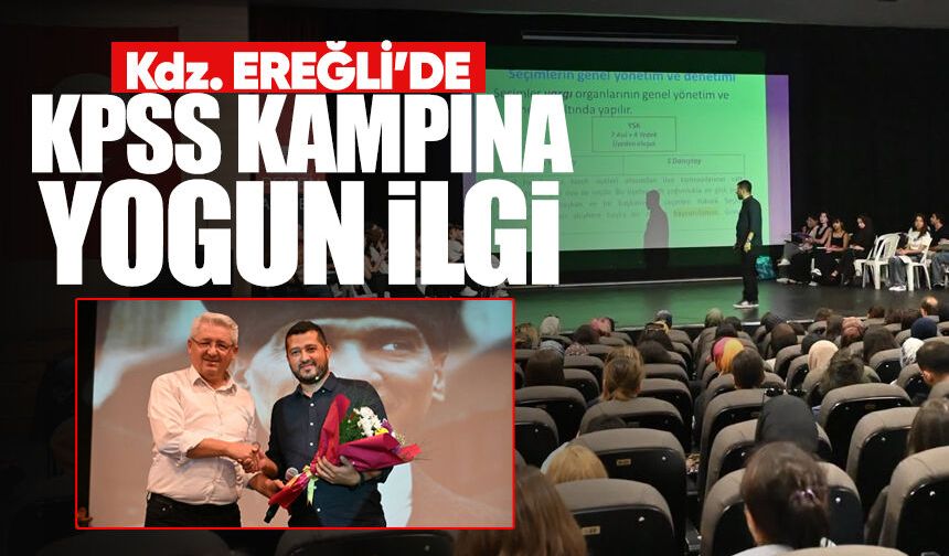 Kdz. Ereğli'de KPSS kampı doldu taştı